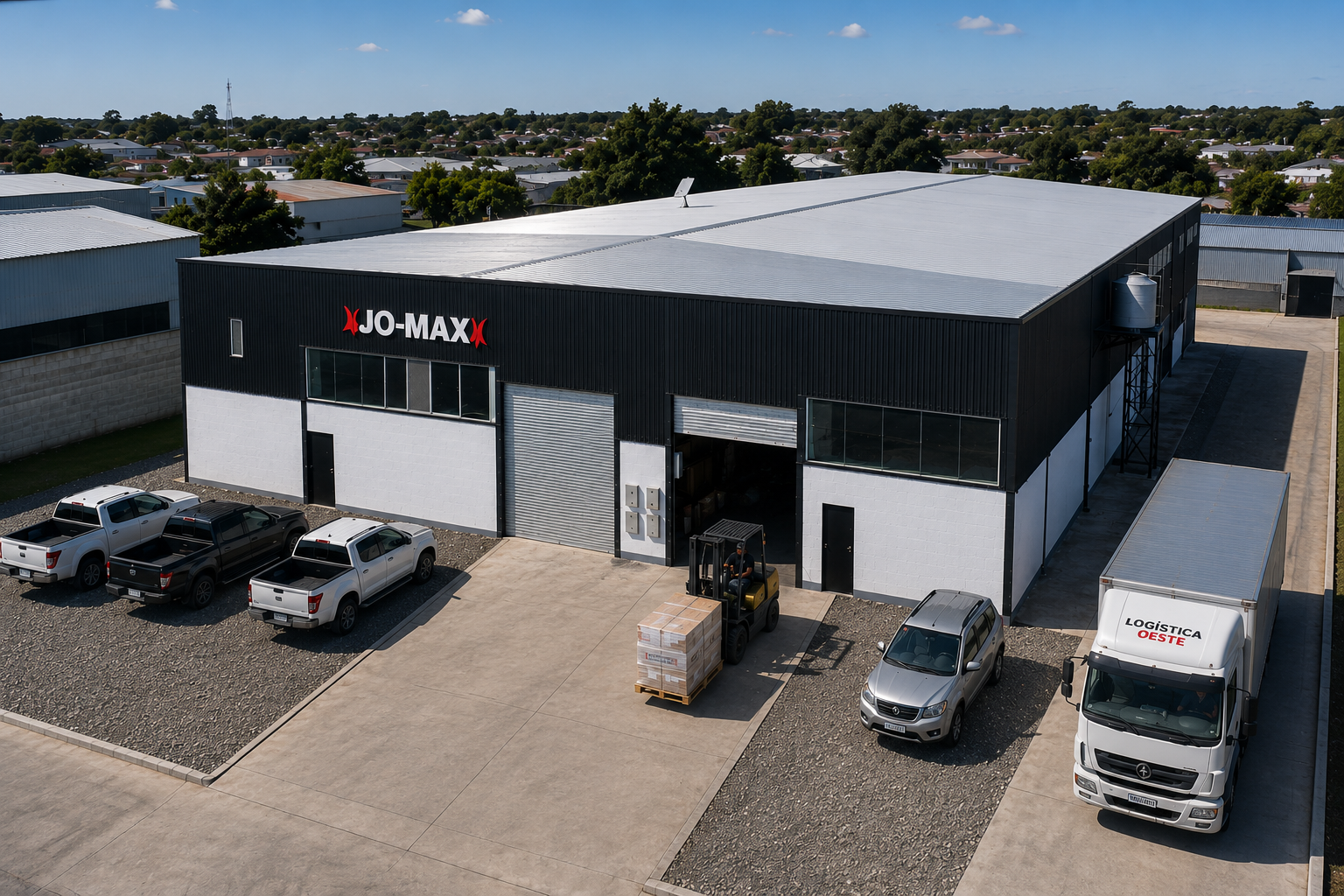 Planta industrial JO-MAX vista exterior